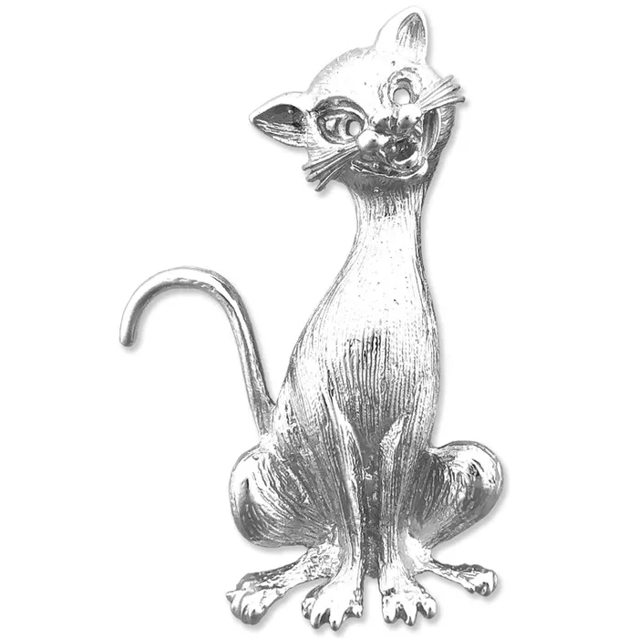 14K Gold Tabby Cat Pendant Goldia Necklaces