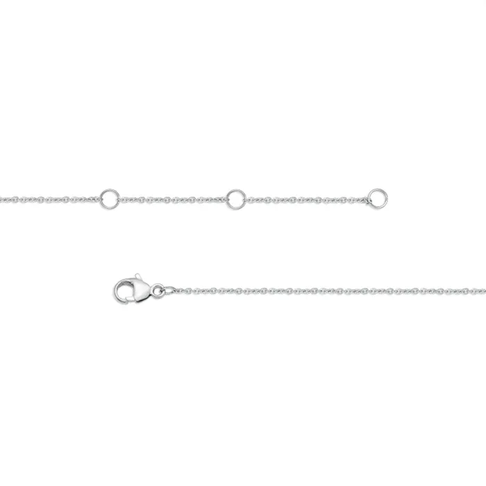 Goldia 02 CT TW Natural Diamond Safety Pin Necklace in Sterling Silver Necklaces Goldia 02 CT TW Natural Diamond Safety Pin Necklace in Sterling Silver Necklaces