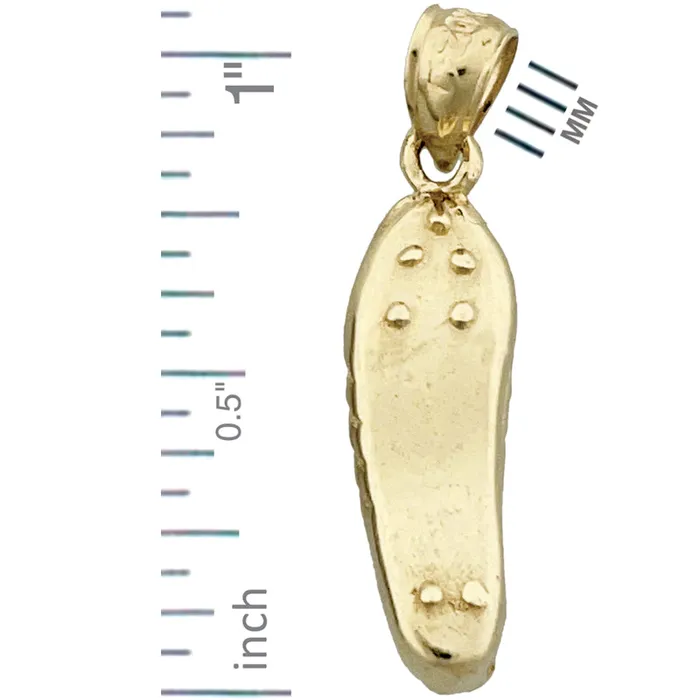 Goldia Charm Necklaces 14K Gold 3D Running Shoe Charm