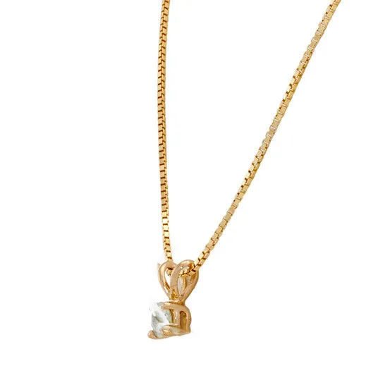 JMS always Necklaces Original Maulijewels 020 Carat Natural Round White Diamond Solitaire Pendant In 14K Yellow Gold With 18 14K Yellow Gold Plated Sterling Silver Box Chain JMS always Necklaces Original Maulijewels 020 Carat Natural Round White Diamond Solitaire Pendant In 14K Yellow Gold With 18 14K Yellow Gold Plated Sterling Silver Box Chain