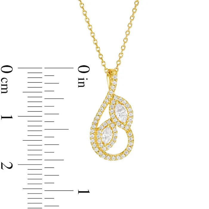 Necklaces 025 CT TW Marquise Natural Diamond Leaves Teardrop Pendant in 10K Yellow Gold Goldia Necklaces 025 CT TW Marquise Natural Diamond Leaves Teardrop Pendant in 10K Yellow Gold Goldia