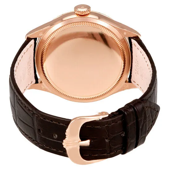 PreStyled Sets JMS always Original Rolex Cellini Pink Gold Diamond 18K Everose Gold Mens Watch 50605RBR