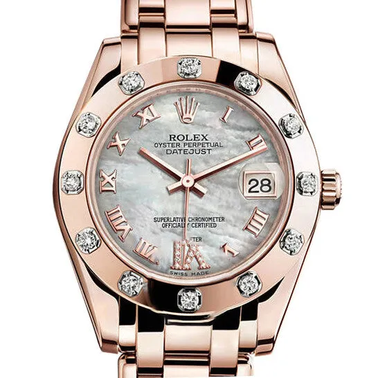 PreStyled Sets JMS always Original Rolex LadyDatejust Pearlmaster Mother Of Pearl Dial 18K Everose Gold Automatic Ladies Watch 81315MDPM PreStyled Sets JMS always Original Rolex LadyDatejust Pearlmaster Mother Of Pearl Dial 18K Everose Gold Automatic Ladies Watch 81315MDPM
