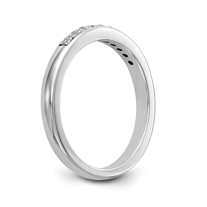 Rings Goldia 006ct CZ Solid Real 14k White Gold Wedding Wedding Band Ring