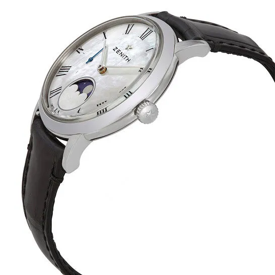 Watches JMS always Original Zenith Ultra Thin Lady Moonphase Automatic White Mother of Pearl Dial Ladies Watch 03232069281C714 Watches JMS always Original Zenith Ultra Thin Lady Moonphase Automatic White Mother of Pearl Dial Ladies Watch 03232069281C714