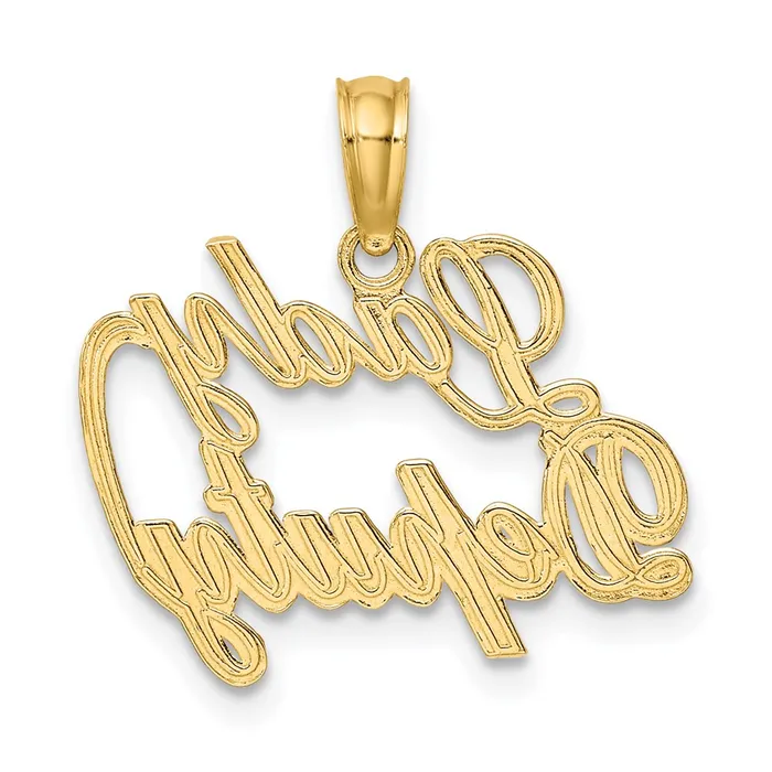 14k LADY DEPUTY Charm TreasureFineJewelers Charm Necklaces