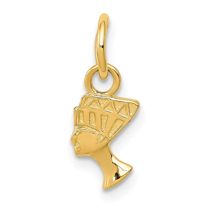 14k Nefertiti Charm TreasureFineJewelers Charm Necklaces