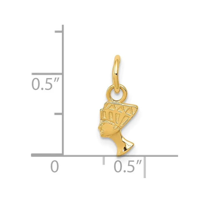 14k Nefertiti Charm TreasureFineJewelers Charm Necklaces
