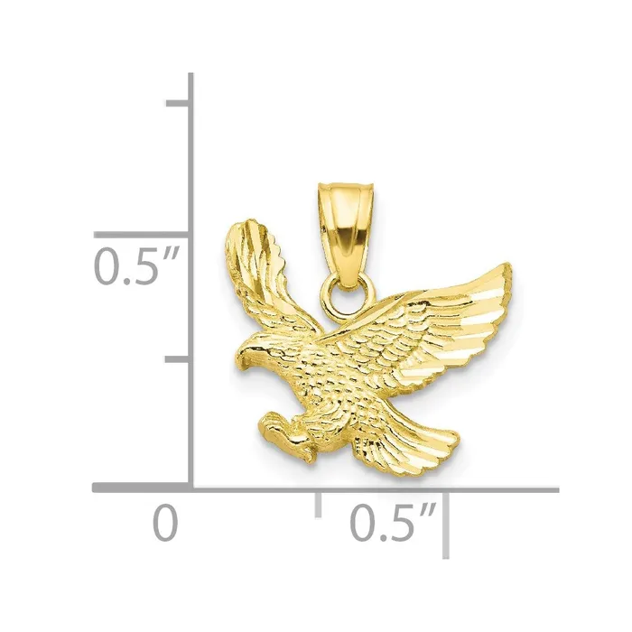 Charm Necklaces TreasureFineJewelers 10k Eagle Charm