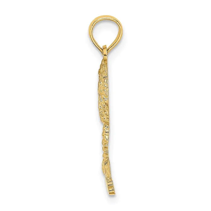 Charm Necklaces TreasureFineJewelers 14K BAHAMAS Palm Tree Charm