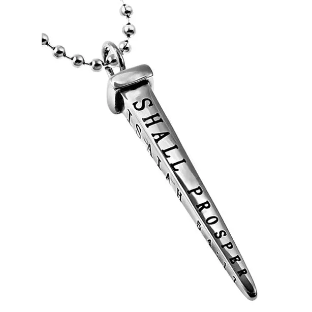 Cross Nail Necklace Isaiah 5417 NO WEAPON Stainless Steel Bead Chain North Arrow Shop Necklaces Cross Nail Necklace Isaiah 5417 NO WEAPON Stainless Steel Bead Chain North Arrow Shop Necklaces