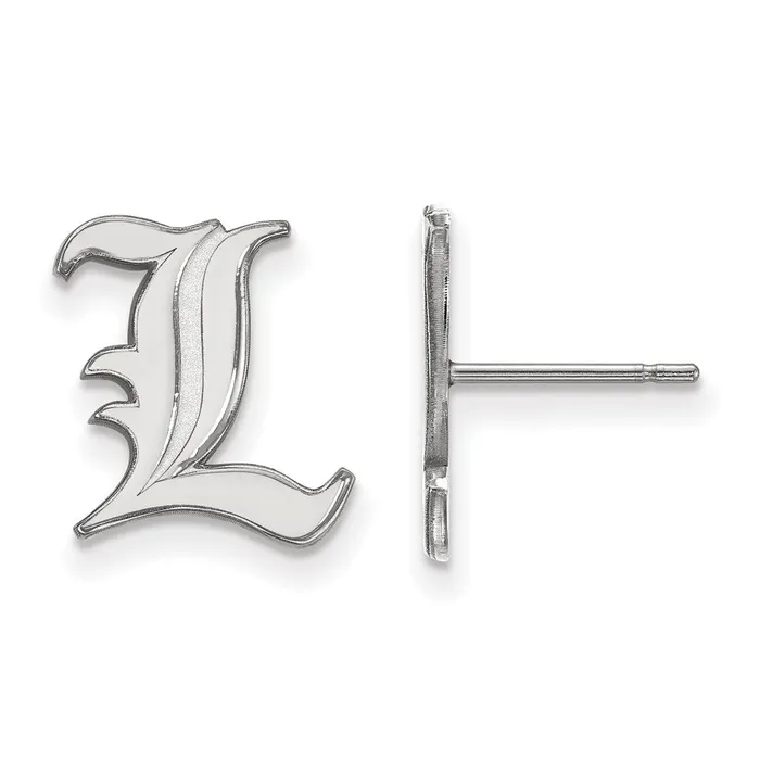 Earrings 14K White Gold University of Louisville Small Post Earrings TreasureFineJewelers Earrings 14K White Gold University of Louisville Small Post Earrings TreasureFineJewelers