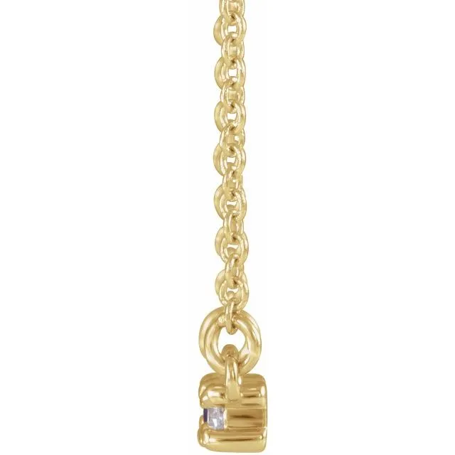 Necklaces 14K Yellow Amethyst 15 CTW Diamond 18 Necklace TreasureFineJewelers