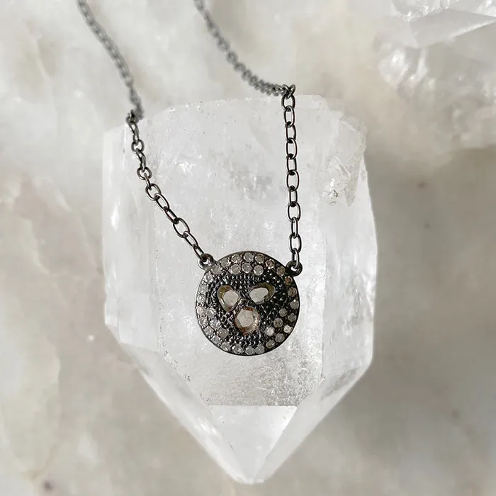 Necklaces Diamond Slice Collar Necklace Robindira Unsworth
