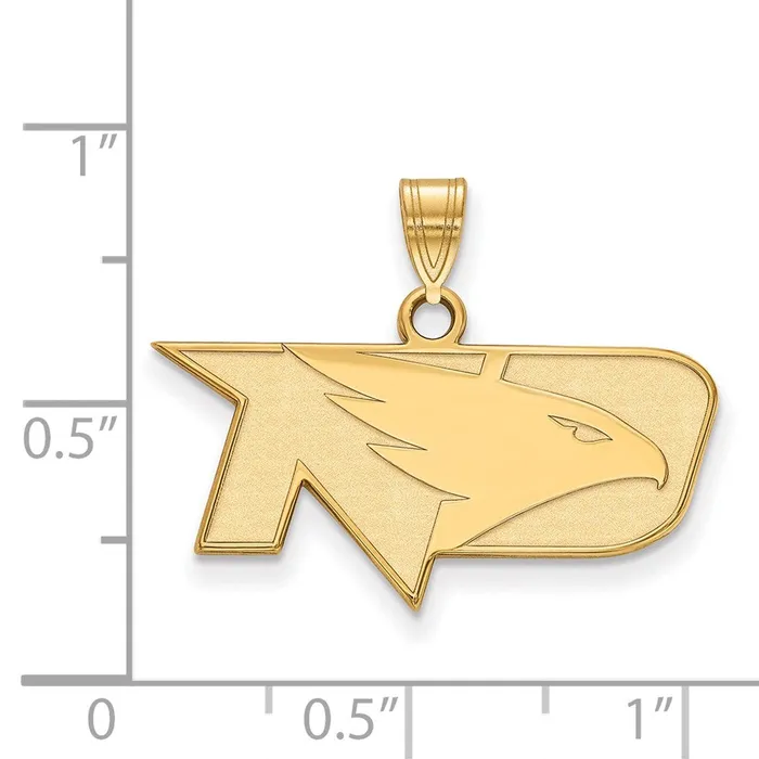 Necklaces TreasureFineJewelers 10K Yellow Gold University of North Dakota Small Pendant