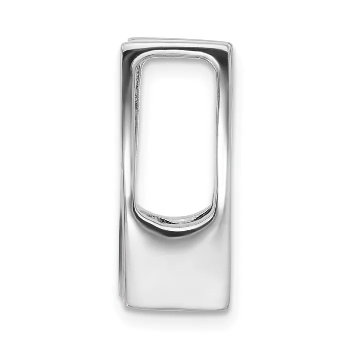 Necklaces TreasureFineJewelers 14k White Gold Completed Fancy Moissanite Chain Slide