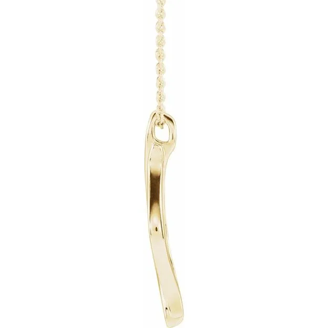 Necklaces TreasureFineJewelers 14K Yellow Gold Freeform 1618 Necklace