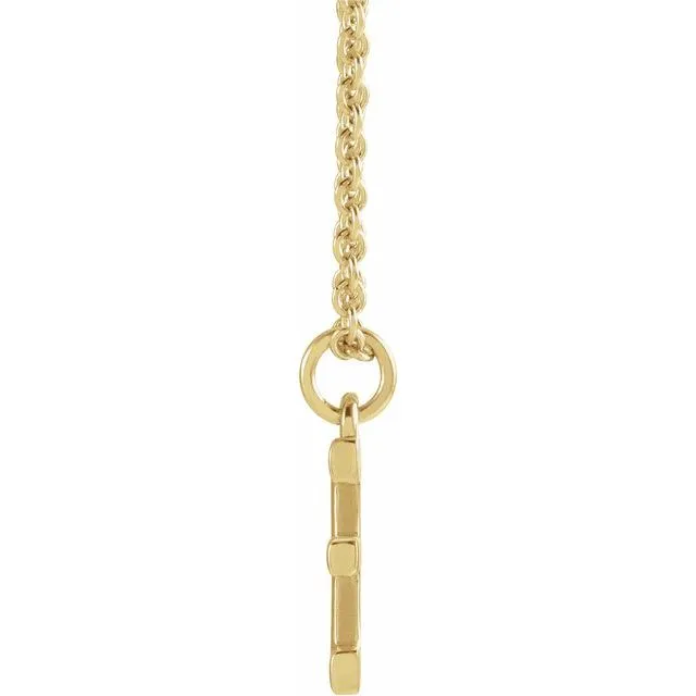 Necklaces TreasureFineJewelers 18K Yellow GoldPlated Sterling Silver Initial E Dangle 18 Necklace