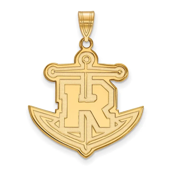 Necklaces TreasureFineJewelers Sterling Silver Goldplated Rollins College Anchor Extra Large Pendant Necklaces TreasureFineJewelers Sterling Silver Goldplated Rollins College Anchor Extra Large Pendant