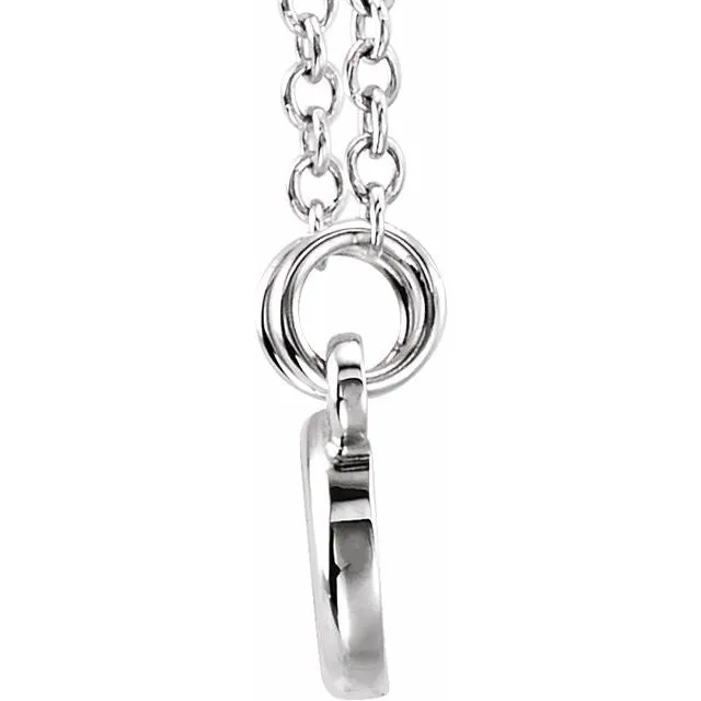 Necklaces TreasureFineJewelers Sterling Silver InfinityInspired 1618 Necklace