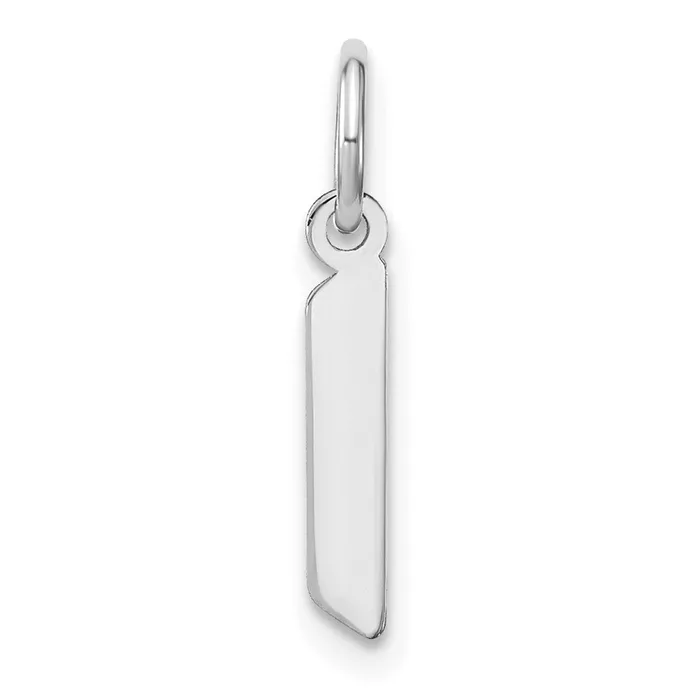 Sterling Silver Rhodiumplated Lower case Letter L Initial Pendant TreasureFineJewelers Necklaces Sterling Silver Rhodiumplated Lower case Letter L Initial Pendant TreasureFineJewelers Necklaces
