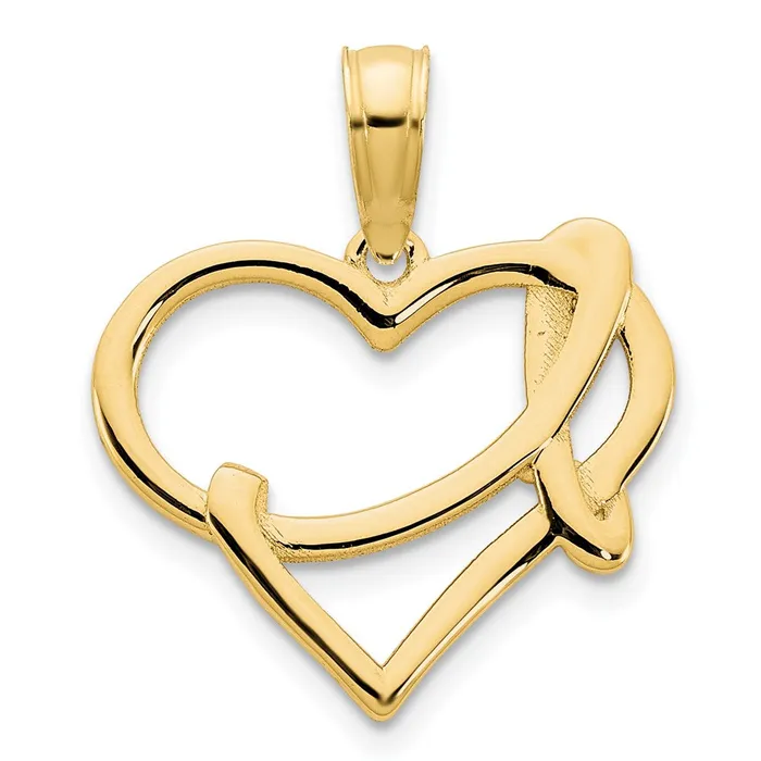 TreasureFineJewelers Necklaces 14k Fancy Heart Pendant