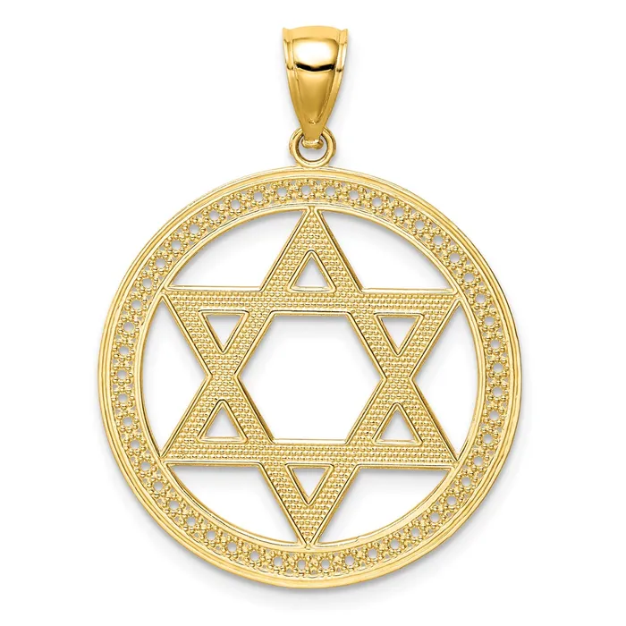 TreasureFineJewelers Necklaces 14K Star of David Pendant