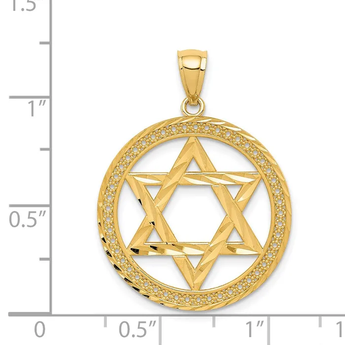 TreasureFineJewelers Necklaces 14K Star of David Pendant