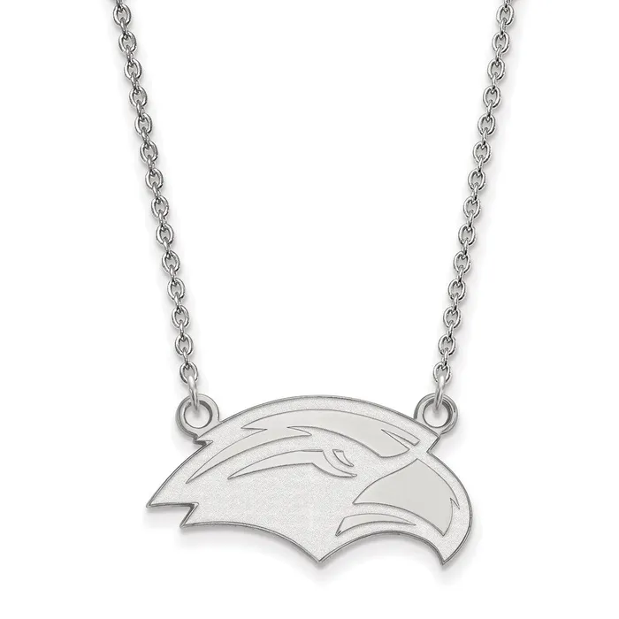TreasureFineJewelers Necklaces 14K White Gold University of Southern Miss Small Pendant with Necklace TreasureFineJewelers Necklaces 14K White Gold University of Southern Miss Small Pendant with Necklace