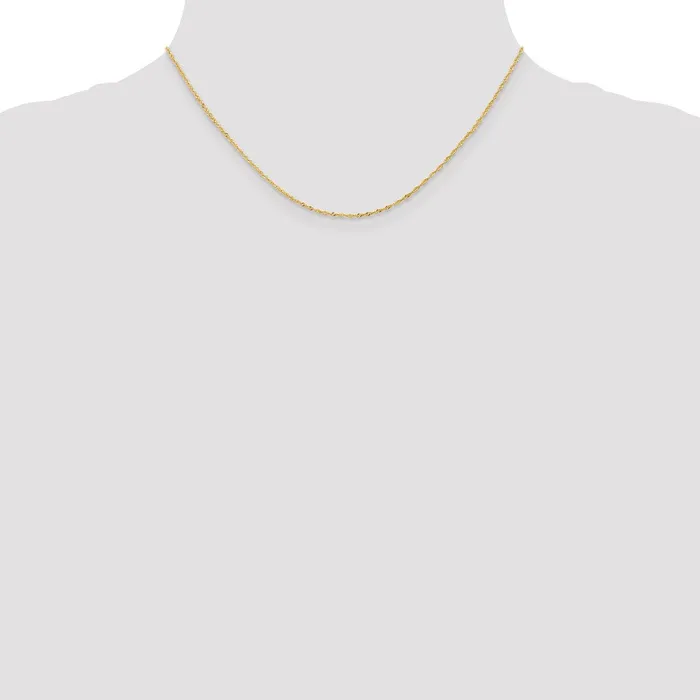 TreasureFineJewelers Necklaces 18K Leslies 11mm Singapore Chain