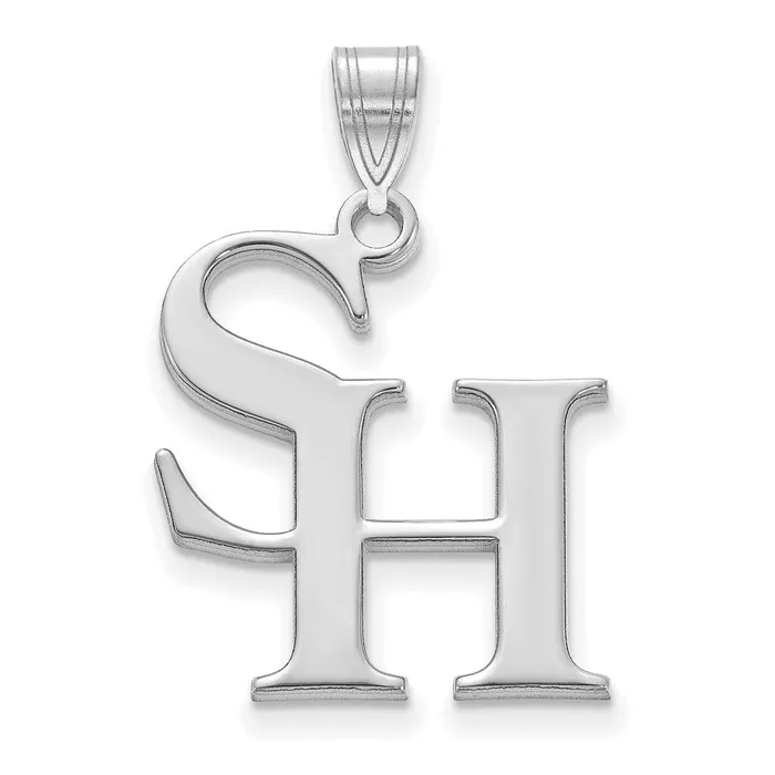 TreasureFineJewelers Necklaces Sterling Silver Rhodiumplated Sam Houston State University Large Pendant TreasureFineJewelers Necklaces Sterling Silver Rhodiumplated Sam Houston State University Large Pendant