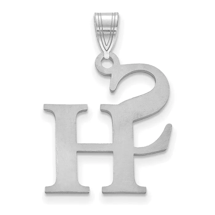 TreasureFineJewelers Necklaces Sterling Silver Rhodiumplated Sam Houston State University Large Pendant