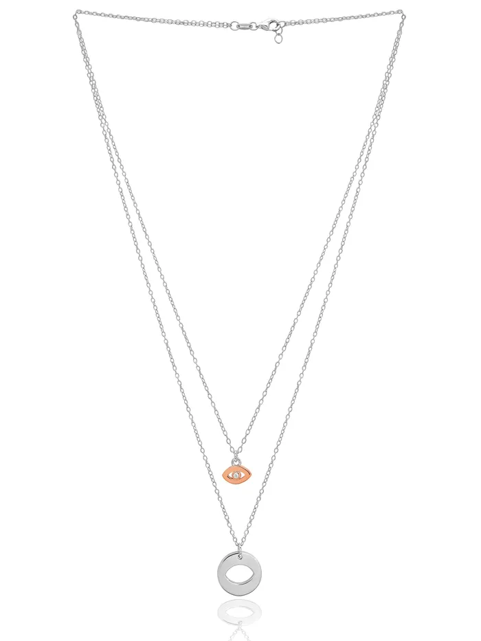 Curio Cottage Necklaces 925 Silver Layers Of Charms Necklace