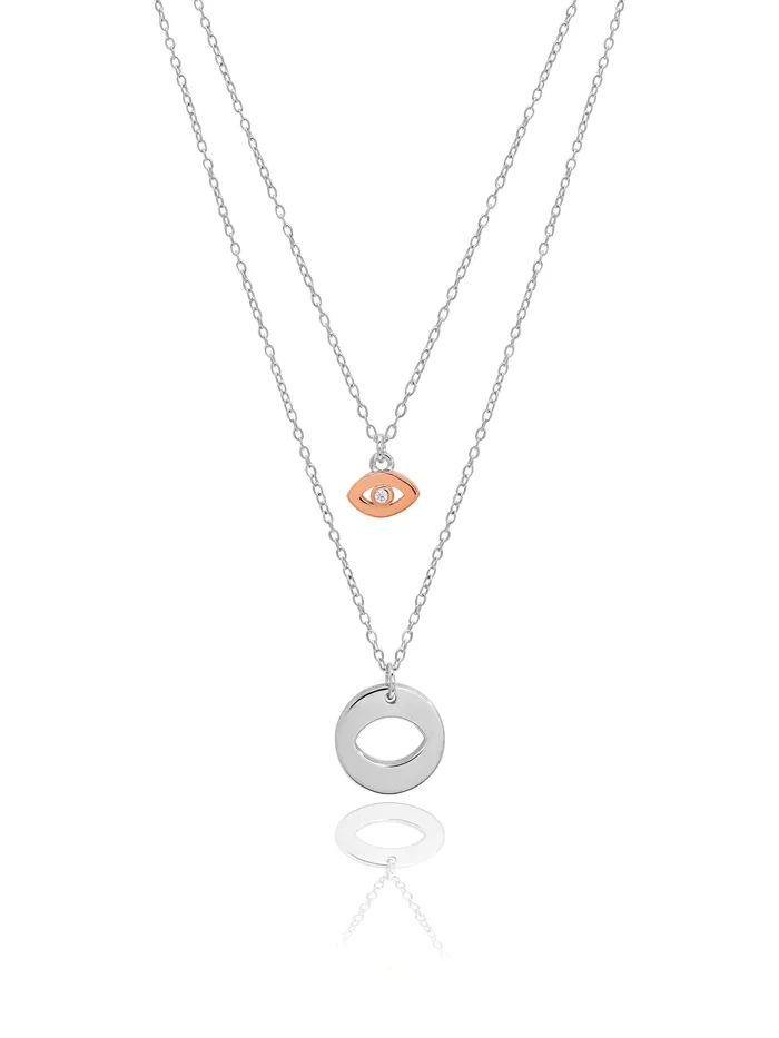 Curio Cottage Necklaces 925 Silver Layers Of Charms Necklace