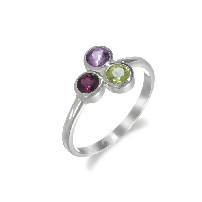 Four Peaks Mining Co Rings Triple Stone Sterling Ring Four Peaks Mining Co Rings Triple Stone Sterling Ring