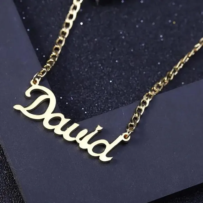 KHLOE JEWELS Custom Jewelry Necklaces Cute Custom Curb Chain Necklace