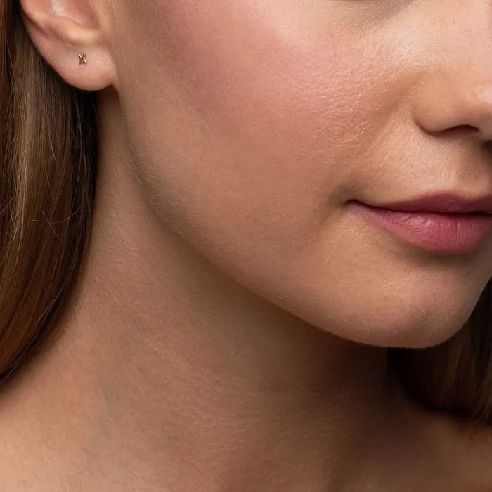 Mimi Marge Rose Gold Vermeil Tiny XO Studs Earrings