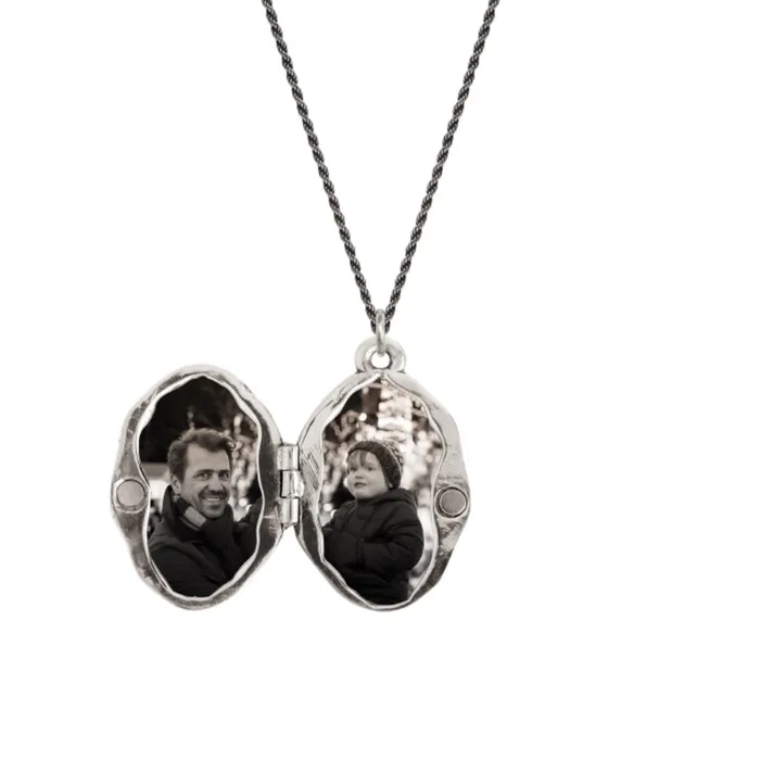 Pyrrha Winged Heart Locket Necklaces
