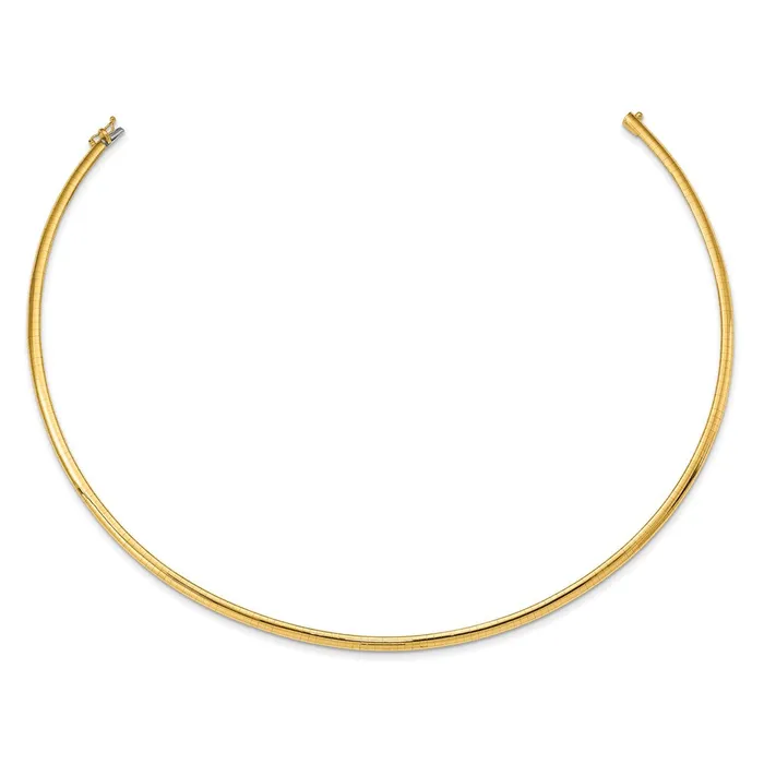 14k 4mm Domed Omega NecklaceWBCOD416 WB Choice Jewelry Necklaces 14k 4mm Domed Omega NecklaceWBCOD416 WB Choice Jewelry Necklaces