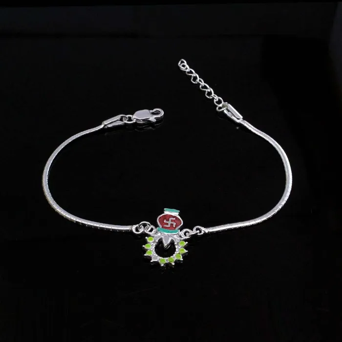 Bracelets httpswwwkarizmajewelscom Indian Real Silver Bracelet Rakhi for men women 8
