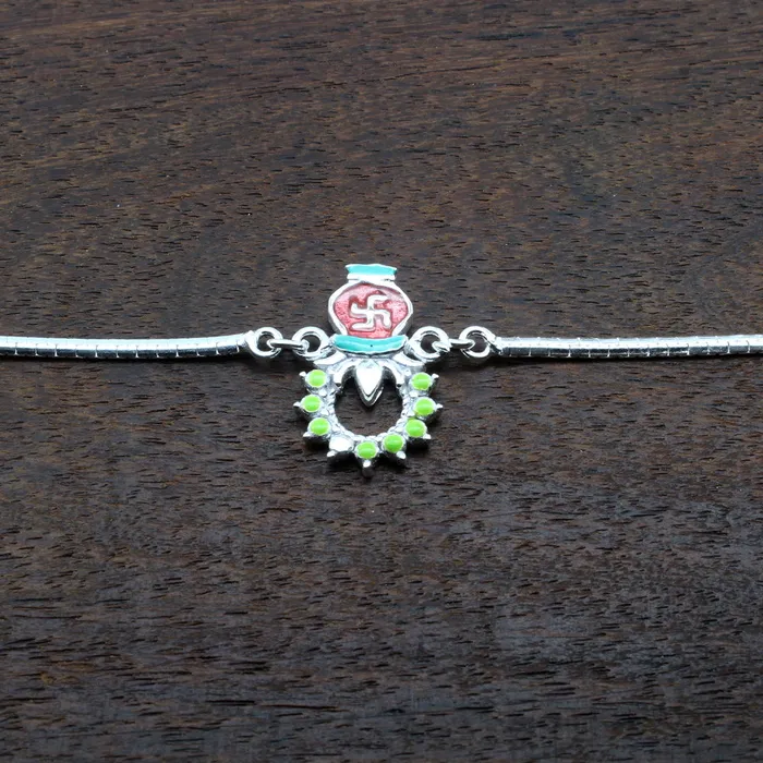 Bracelets httpswwwkarizmajewelscom Indian Real Silver Bracelet Rakhi for men women 8