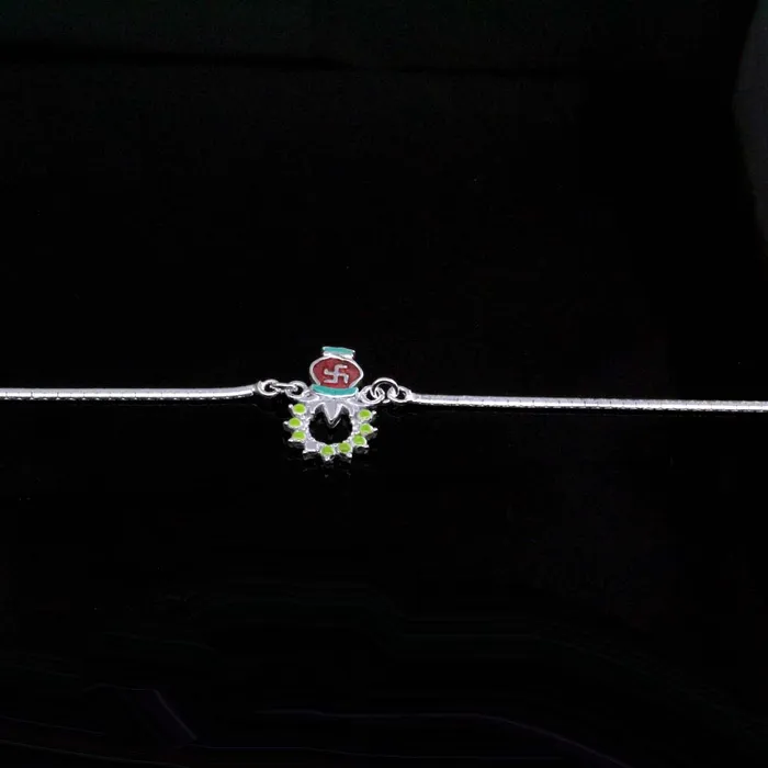Bracelets httpswwwkarizmajewelscom Indian Real Silver Bracelet Rakhi for men women 8