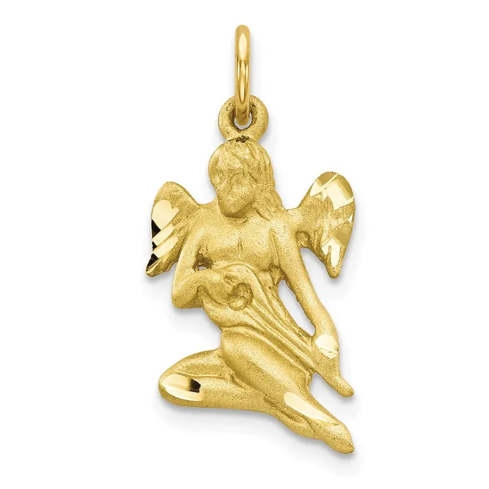 Charm Necklaces WB Choice Jewelry 10k Angel CharmWBC10C55
