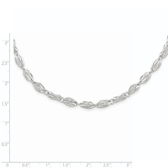 Necklaces 14K White Gold Fancy Link NecklaceWBCSF219818 WB Choice Jewelry Necklaces 14K White Gold Fancy Link NecklaceWBCSF219818 WB Choice Jewelry