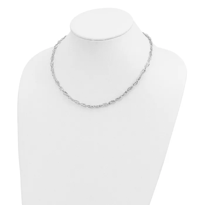 Necklaces 14K White Gold Fancy Link NecklaceWBCSF219818 WB Choice Jewelry Necklaces 14K White Gold Fancy Link NecklaceWBCSF219818 WB Choice Jewelry