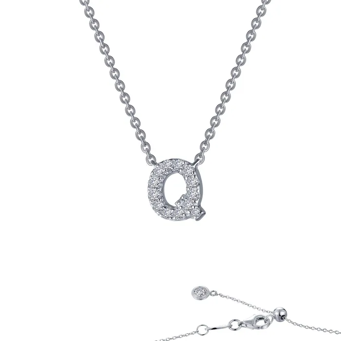 Necklaces Lafonn Letter Q Pendant Necklace