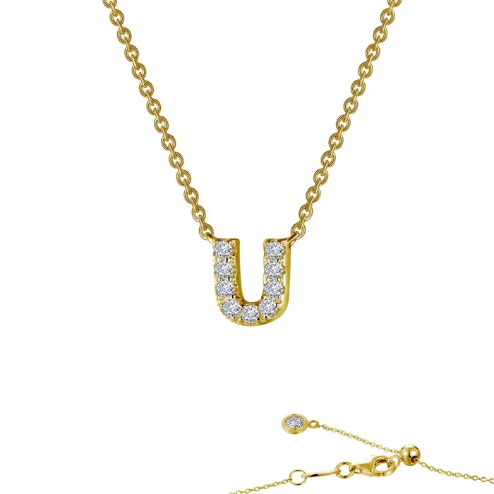 Necklaces Lafonn Letter U Pendant Necklace