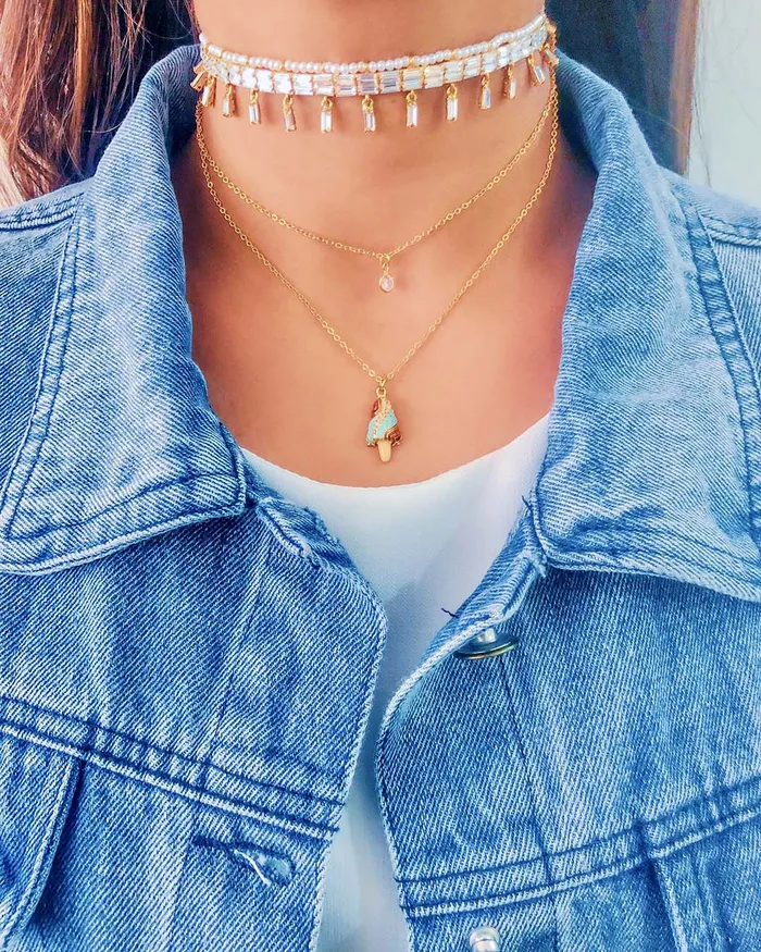 Necklaces Mint Ice Cream Necklace PRERTO ECOMMERCE PRIVATE LIMITED