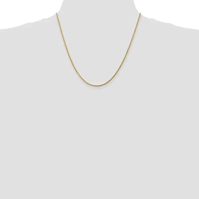 Necklaces WB Choice Jewelry 10k 175mm Diamondcut Rope ChainWBC10K01420 Necklaces WB Choice Jewelry 10k 175mm Diamondcut Rope ChainWBC10K01420