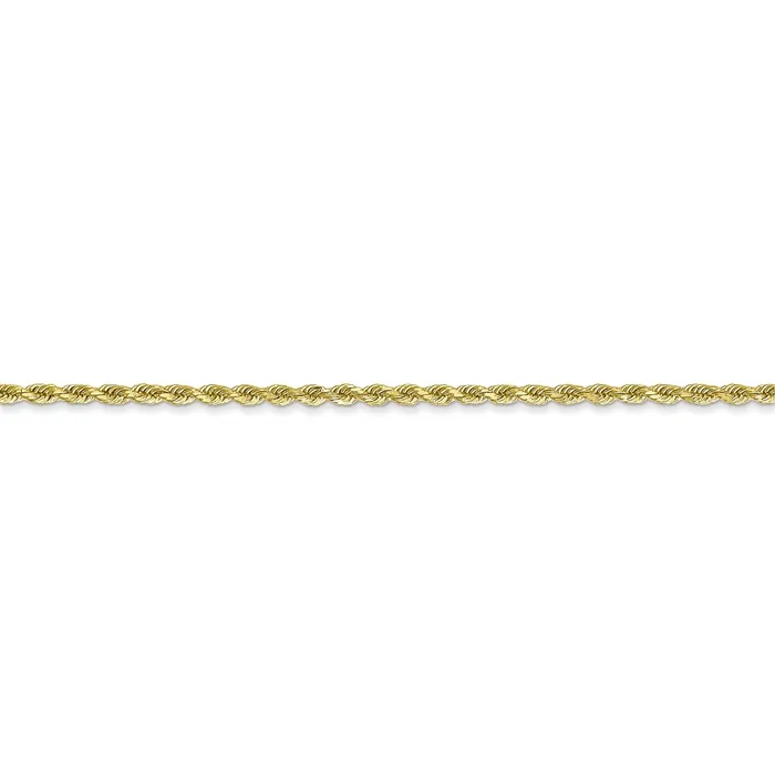 Necklaces WB Choice Jewelry 10k 175mm Diamondcut Rope ChainWBC10K01420 Necklaces WB Choice Jewelry 10k 175mm Diamondcut Rope ChainWBC10K01420